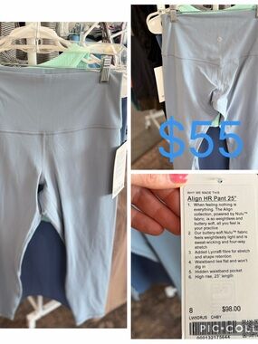 lululemon Align HR Pant 25" in Light Blue